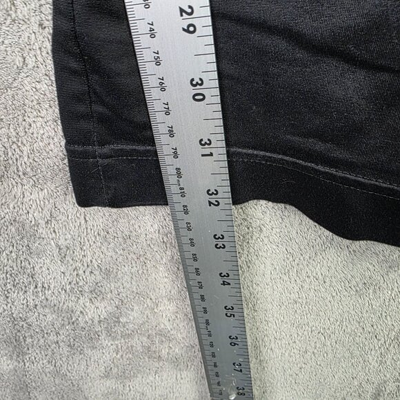 Mens Nike Black Track Pants White Side Piping & Zippers 100% Polyester Size XL - Picture 7 of 10